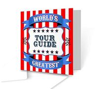 The Victorian Printing Co - World's Greatest Tour Guide - Square Greeting Card