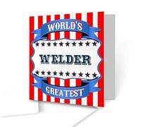 The Victorian Printing Co - World's Greatest Welder - Square Greeting Card