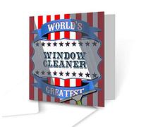 The Victorian Printing Co - World's Greatest Window Cleaner - Square Greeting Card