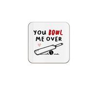 The Victorian Printing Co - You Bowl Me Over - Cricket Single Coaster