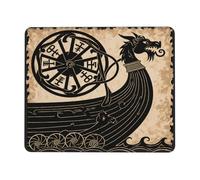 The Viking Ancient Scandinavian Pattern Norse Runes Desk Mat Portable Mousepad Soft Mouse Pad For Gaming Office Laptop 25X30Cm