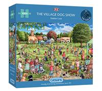 The Village Dog Show | 1000 Piece Jigsaw Puzzle | Dog Jigsaw Puzzle | Sustainable Puzzle for Adults | Premium 100% Recycled Board | Great Gift for Adults | Gibsons Games