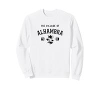 The Village of Alhambra Classic Style Palm Trees Design Sweatshirt