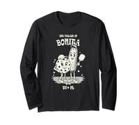 The Village of Bonita TV FL Fun Pickleball Cartoon Design Long Sleeve T-Shirt