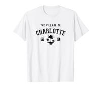 The Village of Charlotte Classic Style Palm Trees Design Value Graphic T-Shirt
