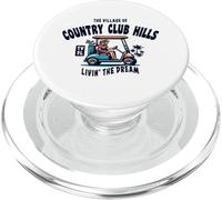 The Village of Country Club Hills Golf Cart Design PopSockets PopGrip for MagSafe