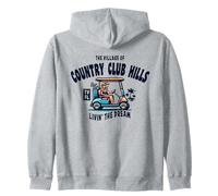 The Village of Country Club Hills Golf Cart Design Zip Hoodie