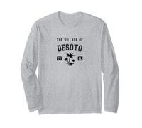 The Village of DeSoto Classic Style Palm Trees Design Long Sleeve T-Shirt