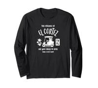 The Village of El Cortez TV FL Golf Cart Design Long Sleeve T-Shirt