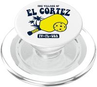 The Village of El Cortez TV FL USA Pickleball Design PopSockets PopGrip for MagSafe