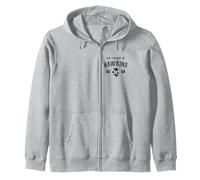 The Village of Hawkins Classic Style Palm Trees Design Zip Hoodie