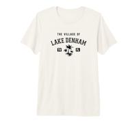 The Village of Lake Denham Classic Style Palm Trees Design Premium T-Shirt