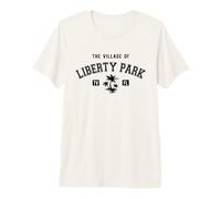 The Village of Liberty Park Classic Style Palm Trees Design Premium T-Shirt