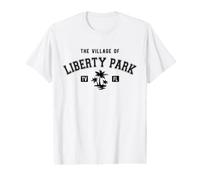 The Village of Liberty Park Classic Style Palm Trees Design Value Graphic T-Shirt