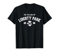 The Village of Liberty Park Classic Style Palm Trees Design Value Graphic T-Shirt