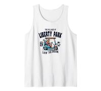 The Village of Liberty Park Golf Cart Design Tank Top
