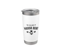 The Village of Marsh Bend Classic Style Palm Trees Design Stainless Steel Insulated Tumbler