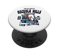 The Village of Osceola Hills Golf Cart Design PopSockets Adhesive PopGrip