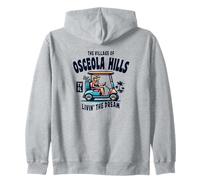 The Village of Osceola Hills Golf Cart Design Zip Hoodie