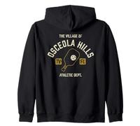 The Village of Osceola Hills Pickleball Distressed Design Zip Hoodie