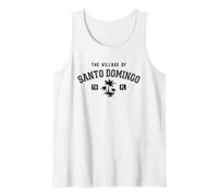 The Village of Santo Domingo Classic Style Palm Trees Design Tank Top