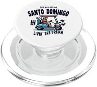 The Village of Santo Domingo Golf Cart Design PopSockets PopGrip for MagSafe