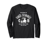 The Village of Santo Domingo TV FL Golf Cart Design Long Sleeve T-Shirt