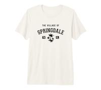 The Village of Springdale Classic Style Palm Trees Design Premium T-Shirt