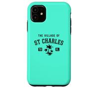 The Village of St Charles Classic Style Palm Trees Design Case for iPhone 11