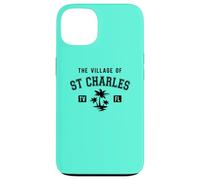 The Village of St Charles Classic Style Palm Trees Design Case for iPhone 13