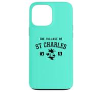 The Village of St Charles Classic Style Palm Trees Design Case for iPhone 13 Pro Max