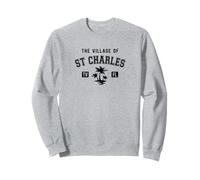 The Village of St Charles Classic Style Palm Trees Design Sweatshirt