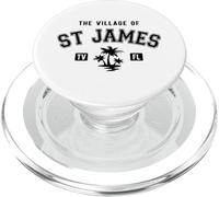 The Village of St James Classic Style Palm Trees Design PopSockets PopGrip for MagSafe