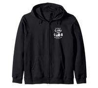 The Village of St James TV FL Golf Cart Design Zip Hoodie