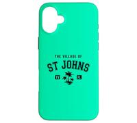 The Village of St Johns Classic Style Palm Trees Design Case for iPhone 16 Plus
