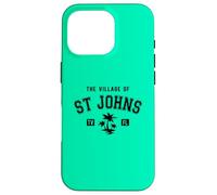 The Village of St Johns Classic Style Palm Trees Design Case for iPhone 16 Pro