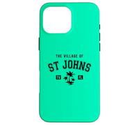 The Village of St Johns Classic Style Palm Trees Design Case for iPhone 16 Pro Max