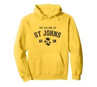The Village of St Johns Classic Style Palm Trees Design Pullover Hoodie