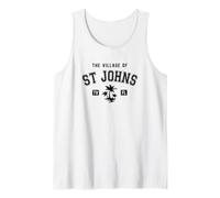 The Village of St Johns Classic Style Palm Trees Design Tank Top