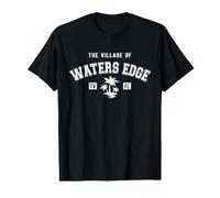 The Village of Waters Edge Classic Style Palm Trees Design Value Graphic T-Shirt