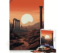 The Vintage Ancient Ruins Jigsaw Puzzle for Adults 1000 Pieces Think Smart Toy Home Enjoy Accurate Cut Wall Art Decor (38x52cm)