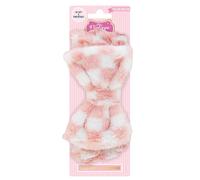The Vintage Cosmetic Company Bow Spa Cecily Pink & White Spots Headband In Light Pink Light Pink