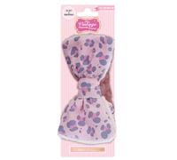 The Vintage Cosmetic Company Bow Spa Lexi Pink Leopard Print Headband Pink