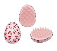 The Vintage Cosmetic Company Cherry Detangling Brush for Women & Girls, Effortless, Tangle-Free Hair Styling and Daily Care, Suitable for All Hair Types