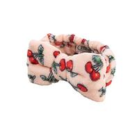 The Vintage Cosmetic Company Cherry Makeup Headband for Women, Soft Vintage-Inspired Skincare & Makeup Hair Band, Keeps Hair Neat and Tidy for a Seamless Beauty Routine