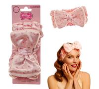 The Vintage Cosmetic Company Rose Makeup Headband for Women and Girls, Soft, Rose-Patterned Makeup & Skincare Headband, Keeps Hair Neat and Tidy for a Seamless Routine