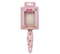 The Vintage Cosmetic Company Rose Rectangular Hair Brush for Women and Girls, Classic Rectangular Hairbrush with Vintage Rose Design for Hair Styling