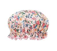 The Vintage Cosmetic Company Shower Cap Pink Floral Satin