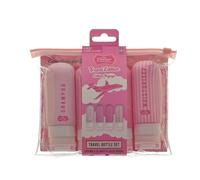 The Vintage Cosmetic Company 4Pcs Silicone Travel Bottles with Zipper Bag, Leak-Proof Silicone Portable Bottles, Suitable for Carrying Shampoo, Lotion, and More on the Go
