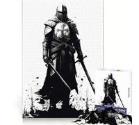 The Vintage Sketch Templar 1000 Piece Jigsaw Puzzles for Adults Jigsaw Memory Lift Slow Enjoy Image Assembly Creative Gift (50x75cm)